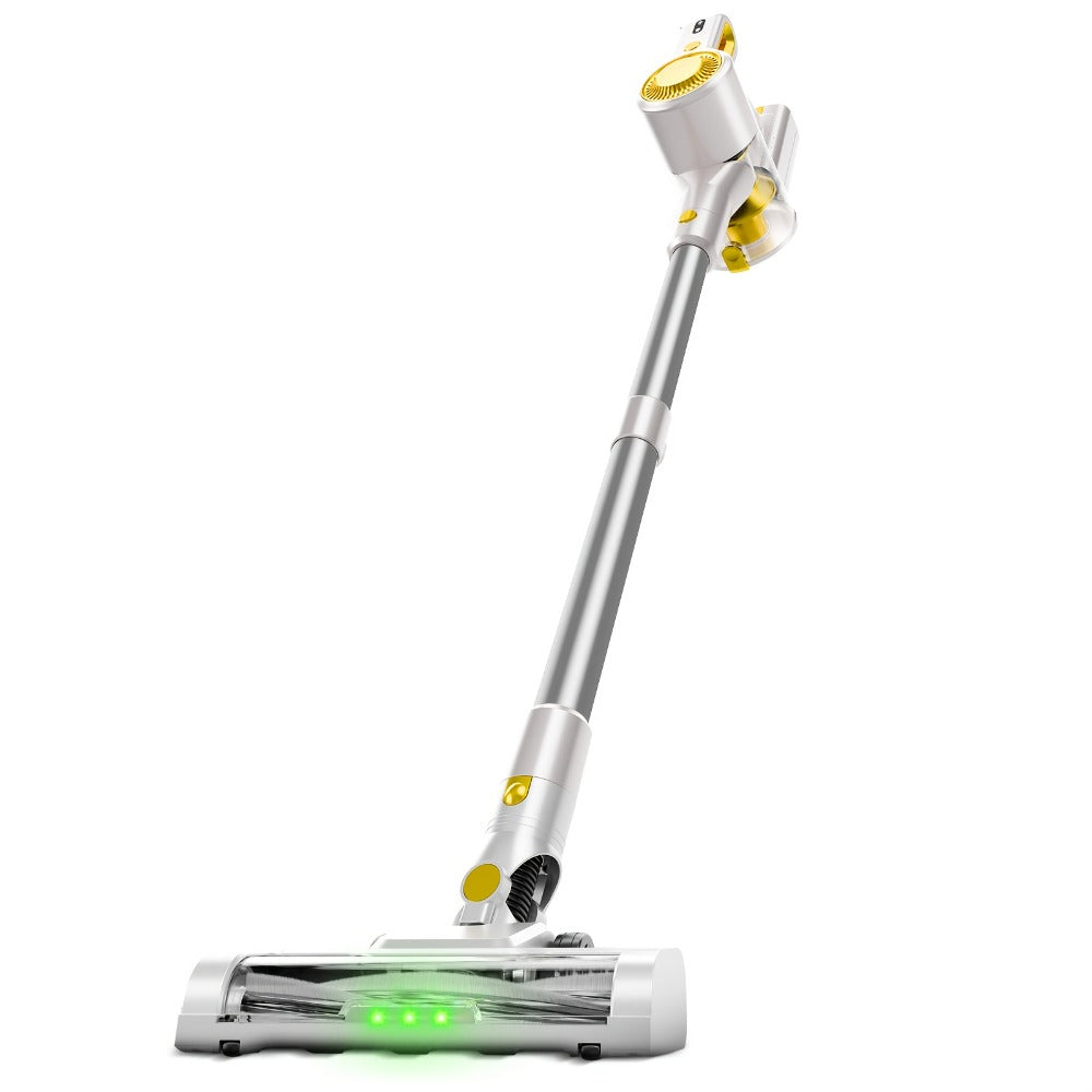Cordless Stick Vacuum Cleaner 51-68KPa 3-Speed LED Floor Brush 45-Min Runtime Detachable Lightweight for Pet Hair Carpet Hard Floor