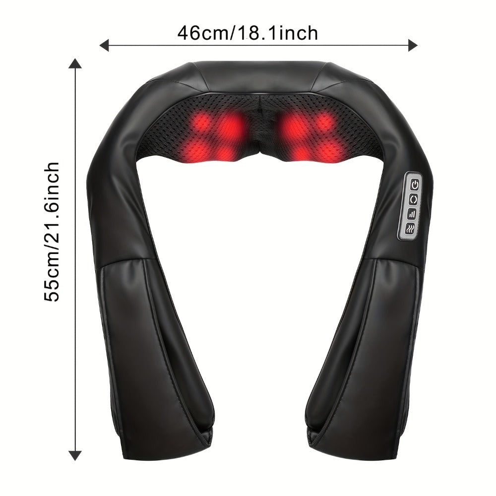 Acupressure Massager ¨C Electric Acupoint Deep Kneading Neck & Shoulder Massager for Back, Waist, Legs, Feet & Muscles, Portable Full Body Relief Device, Ideal Gift for Parents, Seniors, Men & Women