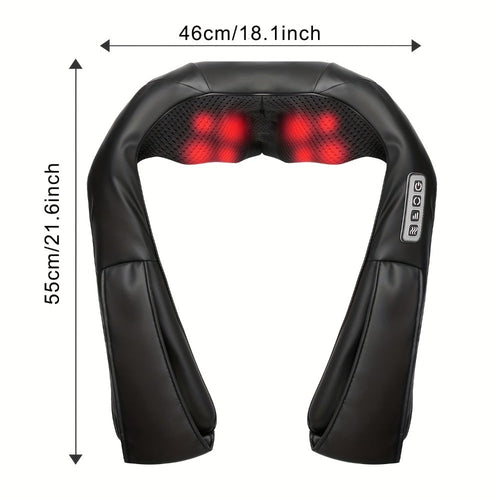 Acupressure Massager ¨C Electric Acupoint Deep Kneading Neck & Shoulder Massager for Back, Waist, Legs, Feet & Muscles, Portable Full Body Relief Device, Ideal Gift for Parents, Seniors, Men & Women