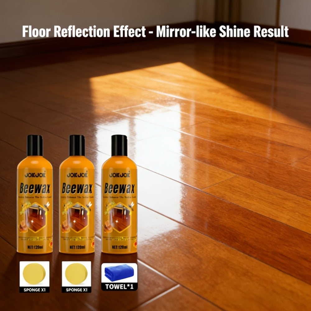 Beeswax Wood Polish & Repair Kit, Natural Wood Furniture Care Wax Deeply Moisturizes, Removes Scratches & Dullness, Restores Shine on Solid Wood Furniture, Floors, Countertops, Doors & Windows ¨C 1, 2 or 3 Piece Set