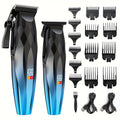 Professional Electric Hair Clipper & Beard Trimmer Set for Men, 14-Piece Comb Guide Kit, Ceramic Blades, 7000 RPM Powerful Motor, 1800mAh Rechargeable Battery, Cordless Hair Cutting Kit