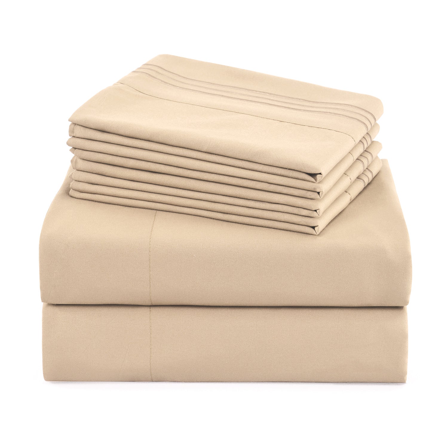 Microfiber Bed Sheet Set 4-6 Piece 100 GSM Deep Pocket 18 Inch Hotel Grade Ultra-Soft Breathable All-Season Machine Washable Twin Full Queen King