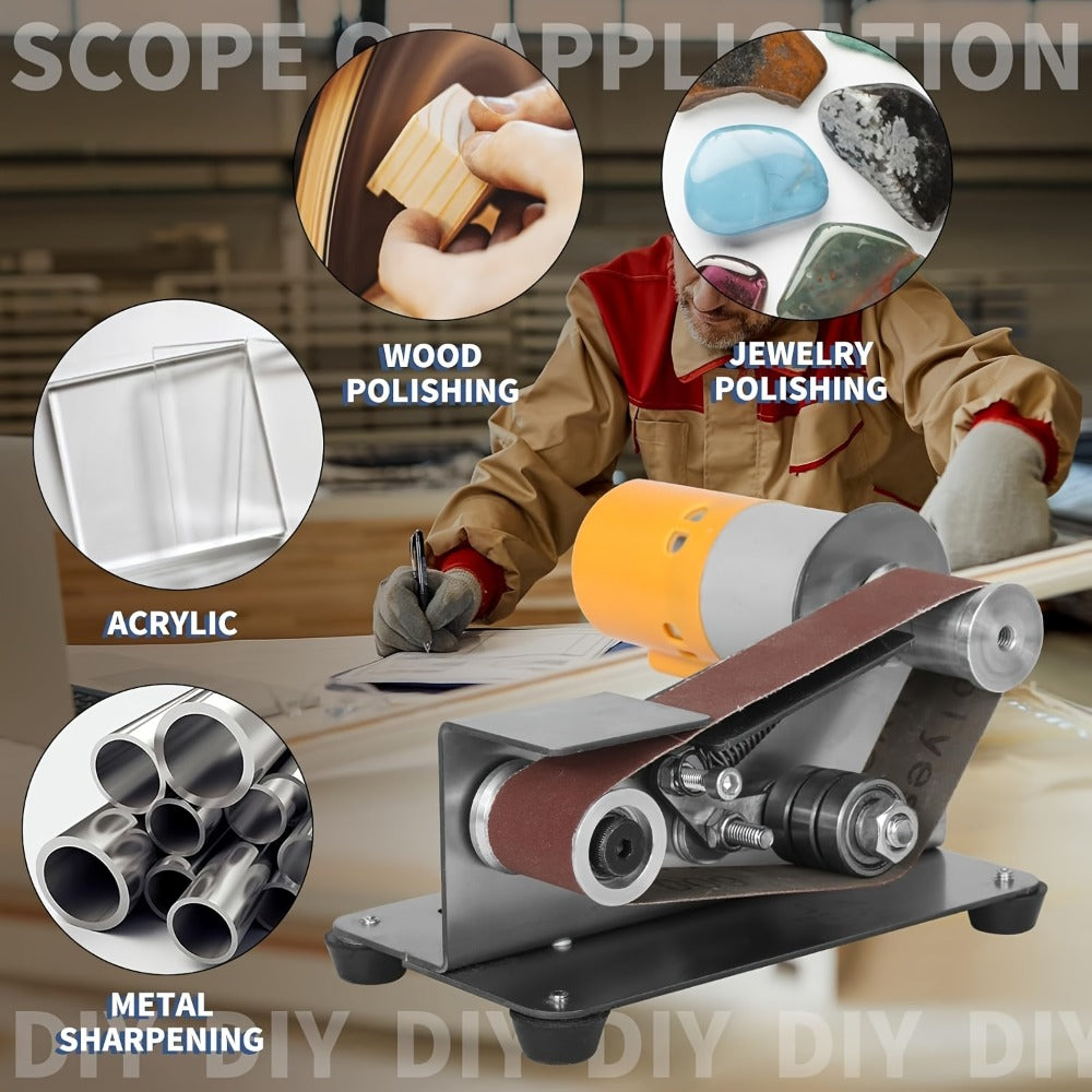 Electric Bench Grinder & Knife Sharpener - 15¡ã Angle 7-Speed Tabletop Sanding Machine for Woodworking, Metal Grinding & Knife Making