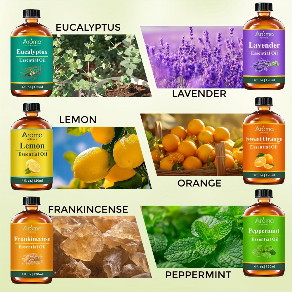 Lavender Essential Oil 4oz ¨C Pure Aromatherapy Oil for Diffuser, Candle, Humidifier & Massage | Also in Eucalyptus, Frankincense, Peppermint, Lemon & More