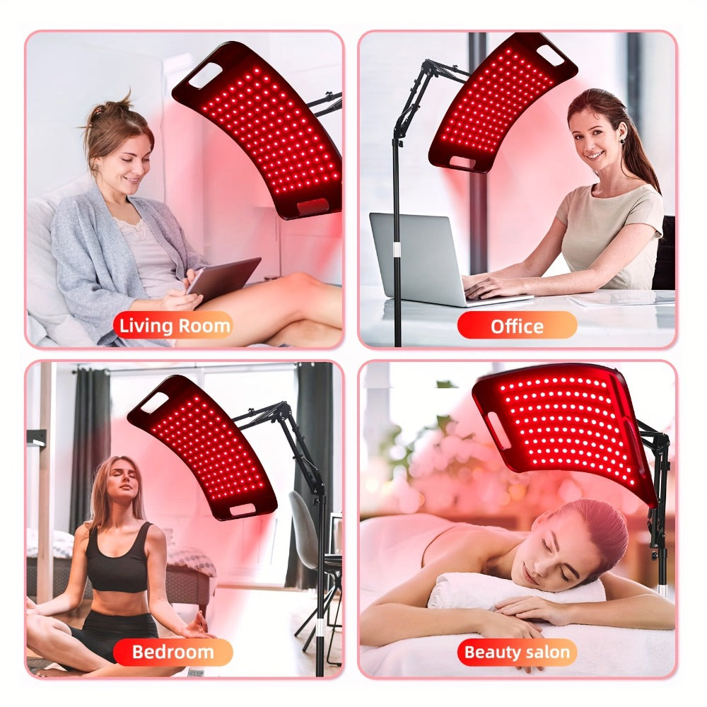 Red Light Therapy Lamp with Stand ¨C 660nm Red Light & 850nm Near Infrared Light Device for Body Pain Relief, Muscle Recovery & Skin Care, At-Home Infrared Light Therapy for Joint & Back Pain