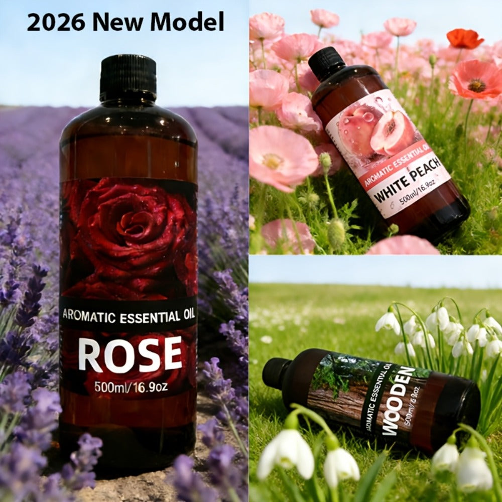 Premium Aromatic Oil Rose White Peach Ocean Sandalwood Woody Cologne Long-Lasting Fragrance for Diffuser Air Purifier Bedroom Living Room Car Odor Eliminator