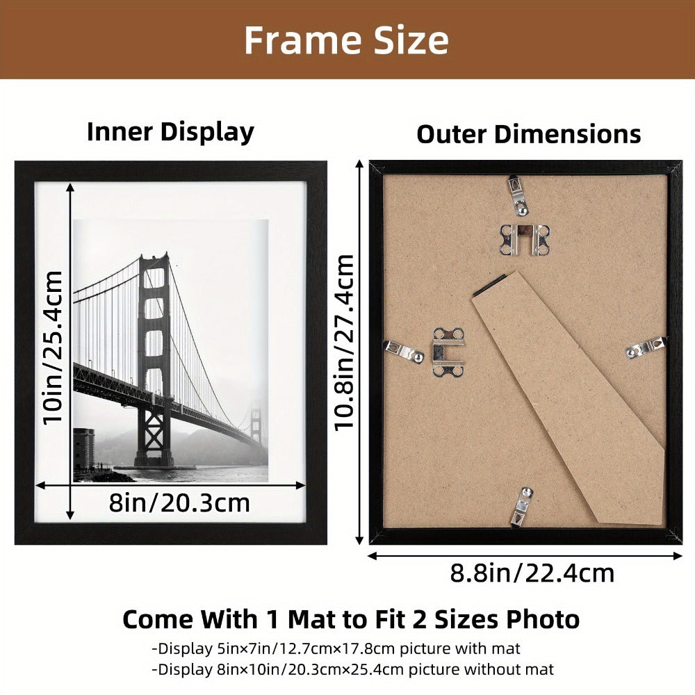 Picture Frames Set of 12/24 Black Multi Photo Frames Collage for Wall and Tabletop Display, 4x6 5x7 8x10 Inch Photo Board for Home School Office Halloween Christmas Decor