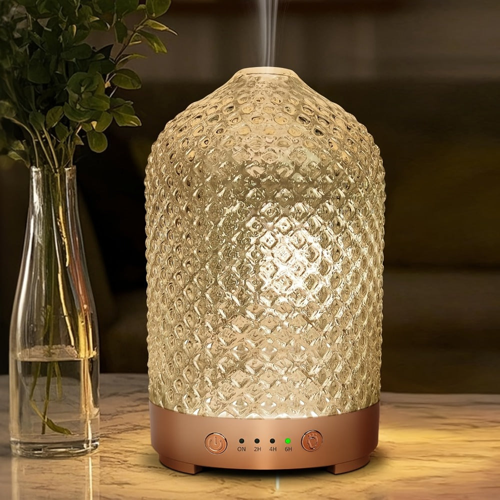 Essential Oil Diffuser Aromatherapy Humidifier with 7 Color LED Lights, Whisper-Quiet Operation, Auto Timer & Shut-Off, Cool Mist for Bedroom, Office, Yoga, Sleep ¡ª 200ml & 6.76oz Options