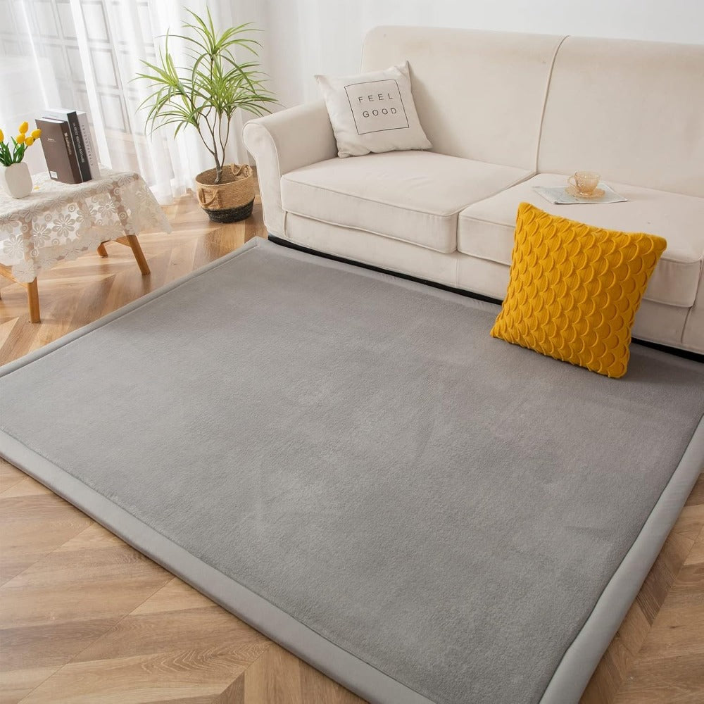Memory Foam Area Rug Tatami Mat Non-Slip Coral Velvet Floor Mat for Living Room Bedroom Kids Playroom Yoga ¡ª Multiple Sizes & Colors