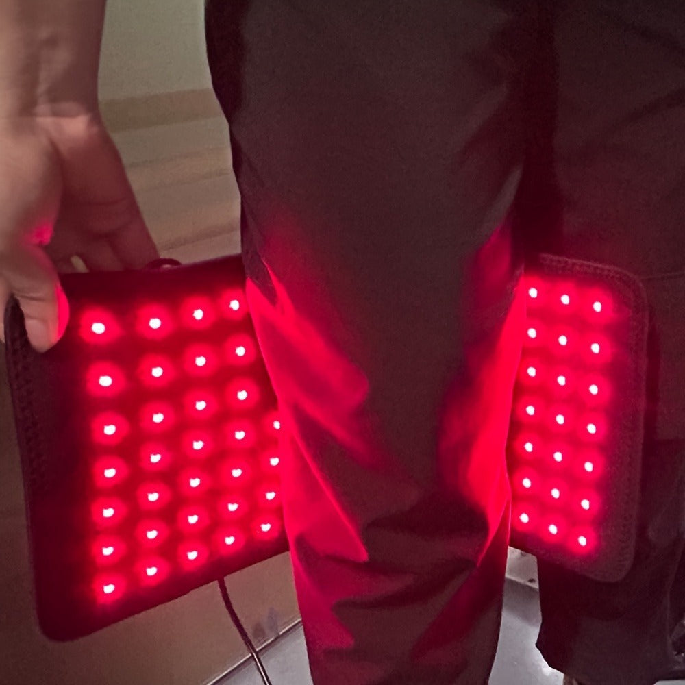 Red Light Therapy Belt 660nm 850nm Near Infrared Wrap Device for Pain Relief Muscle Recovery Arm Wrist Knee Ankle Elbow Joint Therapy Wearable LED Pad