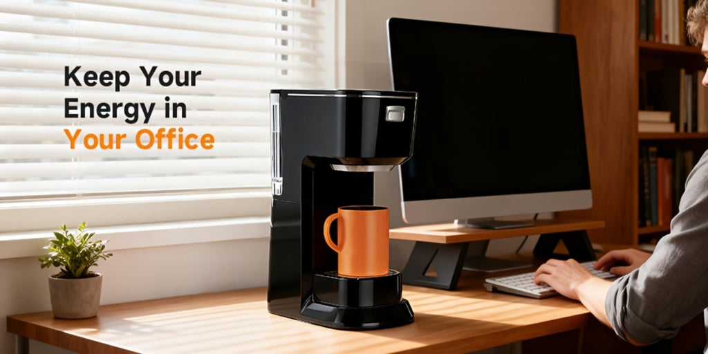 Coffee Maker One-Button Compact Specialty Coffee Machine ¨C Fast Home Brewing, Space-Saving Countertop Design, Barista-Style Results, Available in Black & White