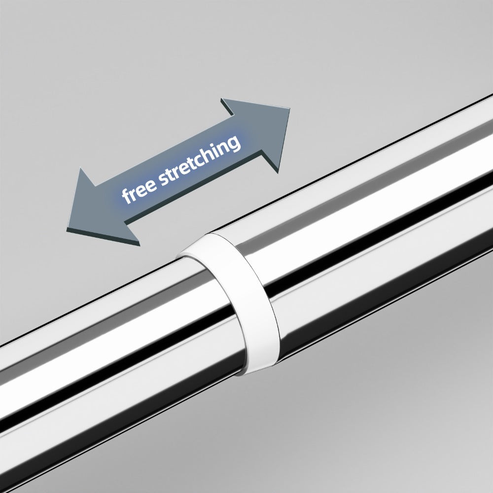 Tension Curtain Rod No Drill Telescopic Shower Bathroom Towel Rack Adjustable Hanging Rod Balcony Coat Hanger Drying Rod
