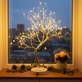 LED Bonsai Tree Light Tabletop Fairy Tree Lamp 108 LEDs 8 Lighting Modes Timer 20 Inch Warm White Silvery Branches Battery USB for Home Bedroom Party Wedding Christmas Holiday Decor