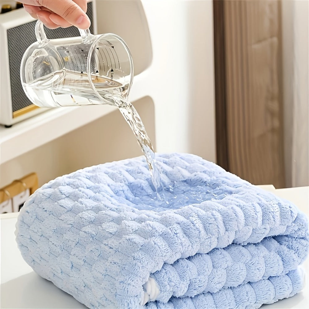 Waffle Weave Bath Towels Set 4 Pack or 8 Pack - Ultra Soft Super Absorbent Quick Dry Microfiber Moire Textured Towels | Spa Gym Travel Daily Use | Multi-Color Sets Gray Pink Blue Beige Gift Set