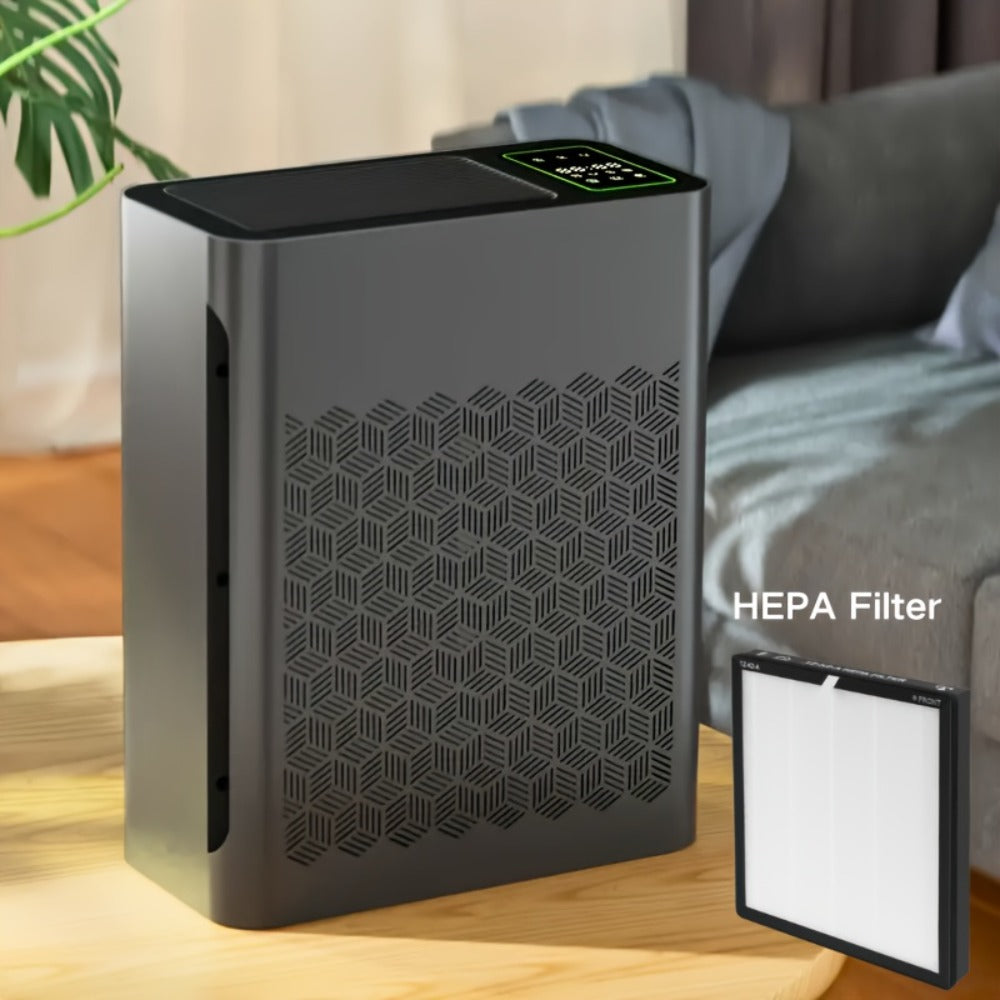 Air Purifier for Large Room with PM2.5 Display Auto Mode Timer HEPA Filter Removes Dust Smoke Pollen Odor for Home Office Living Room Bedroom
