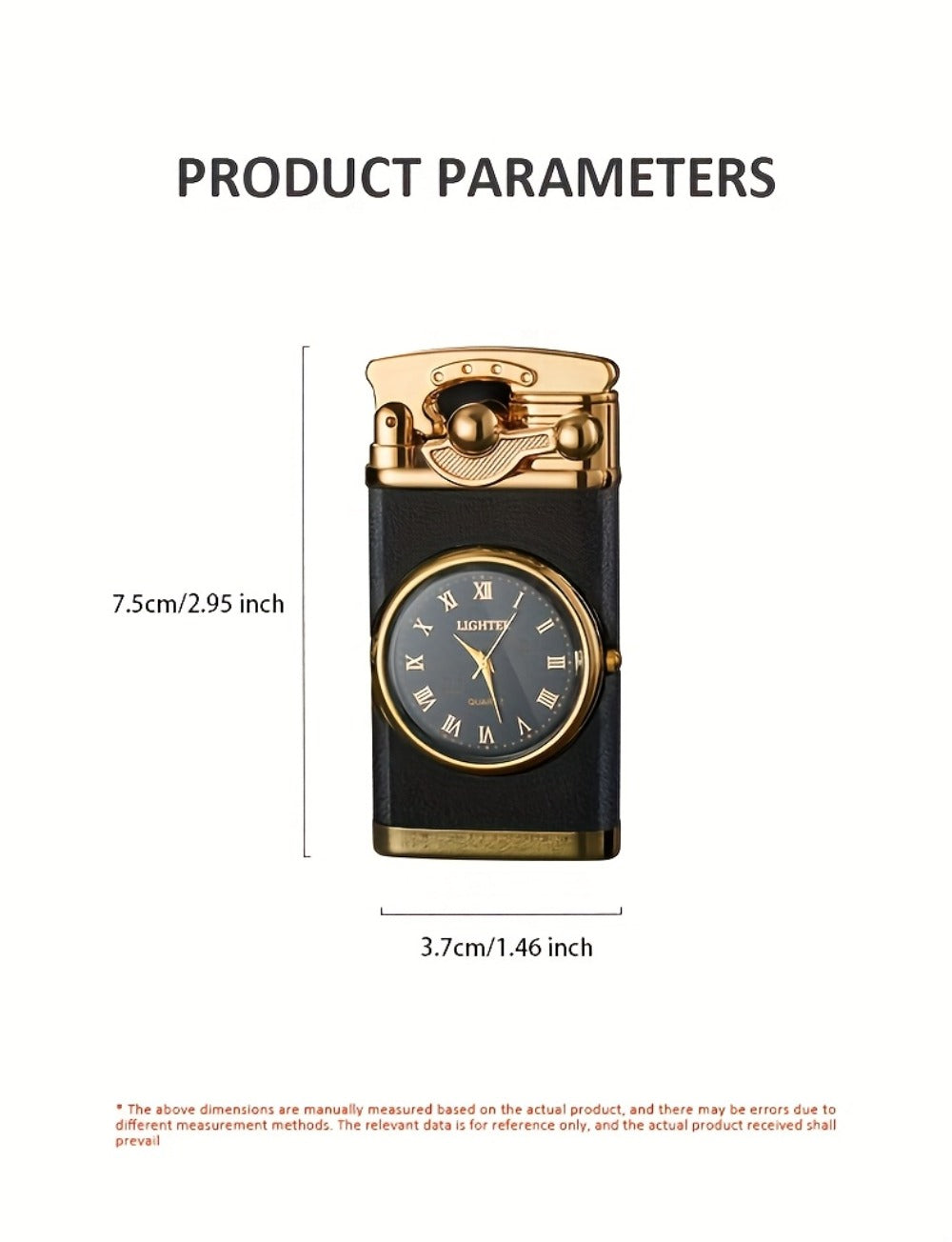 Vintage Rocker Butane Lighter Blue Double Flame Windproof - Multi-Function Dial, Adjustable Flame, Indoor & Outdoor | Gift for Dad & Boyfriend | Butane Not Included