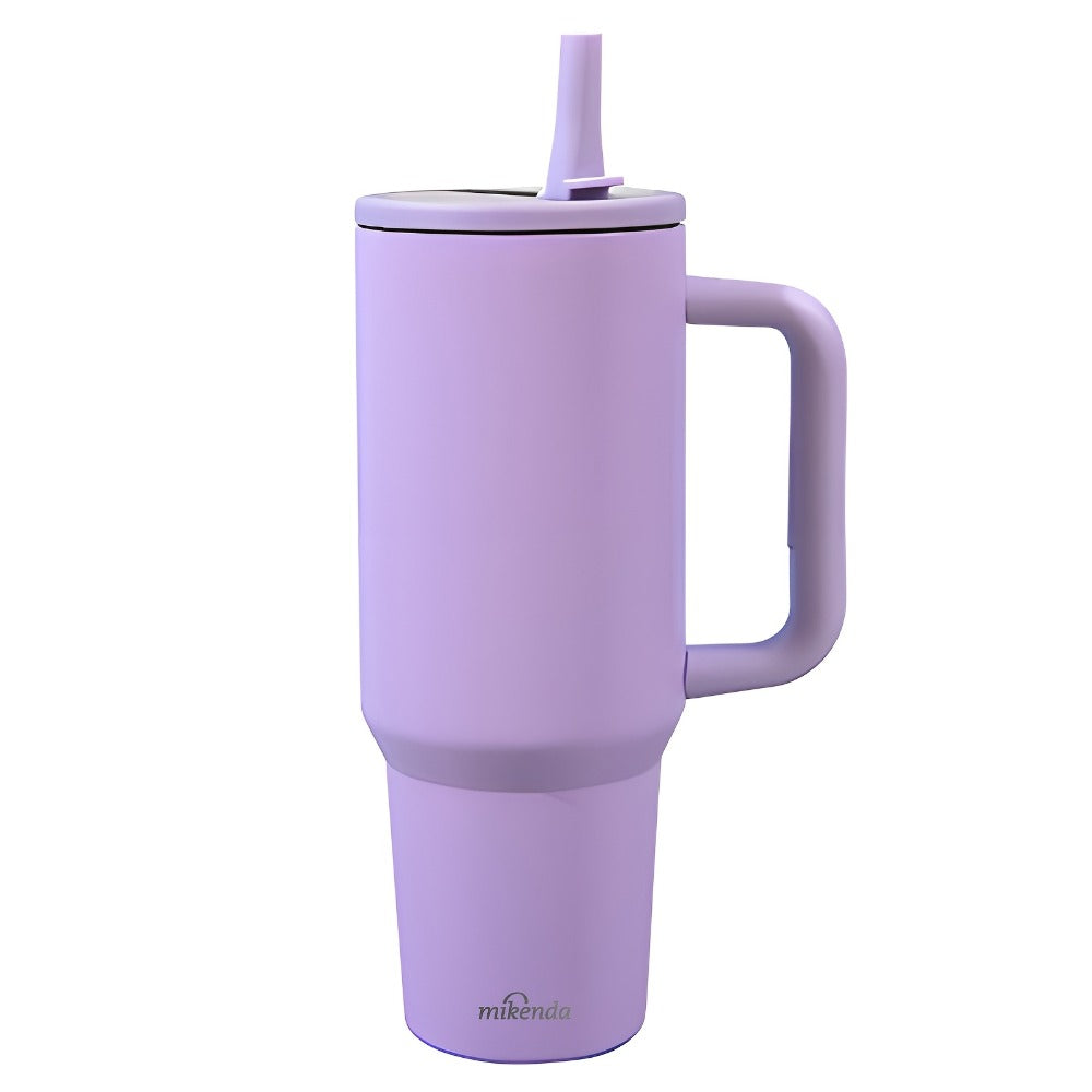 Stainless Steel Insulated Tumbler 40oz with Lid and Foldable Straw - Double Wall Vacuum Keeps Hot 12H Cold 24H, Travel Coffee Cup for Home Office Car and Outdoor, Available in 6 Colors, Great Gift for Men and Women