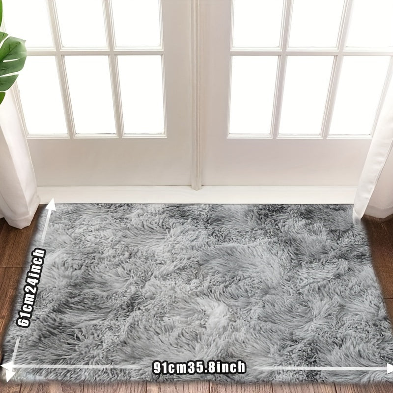 Fluffy Rug Plush Soft Indoor Carpet Non-Slip for Living Room Bedroom Hallway Runner Nursery Kids Play Area ¡ª Tie Dye & Solid Colors Multiple Sizes