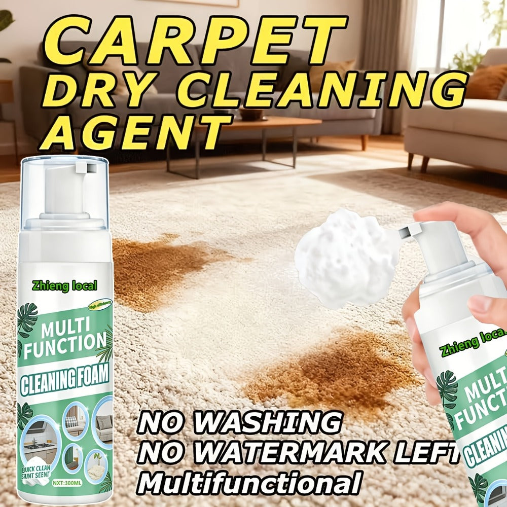 Dry Cleaning Spray Stain Remover 10.14oz ¨C No Water Needed, Multi-Surface Formula for Sofas, Mattresses, Clothes, Carpets & Curtains, Strong Penetration, Decomposes Stains, Safe & Easy to Use