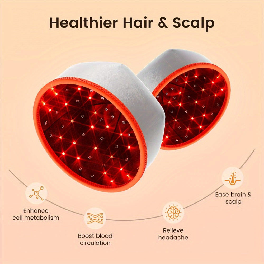 Red Light Therapy Cap 101 LEDs Detachable LED Panel Infrared Light Hat for Brain Relaxation Insomnia Relief Head Pain Treatment Hair Growth Scalp Care