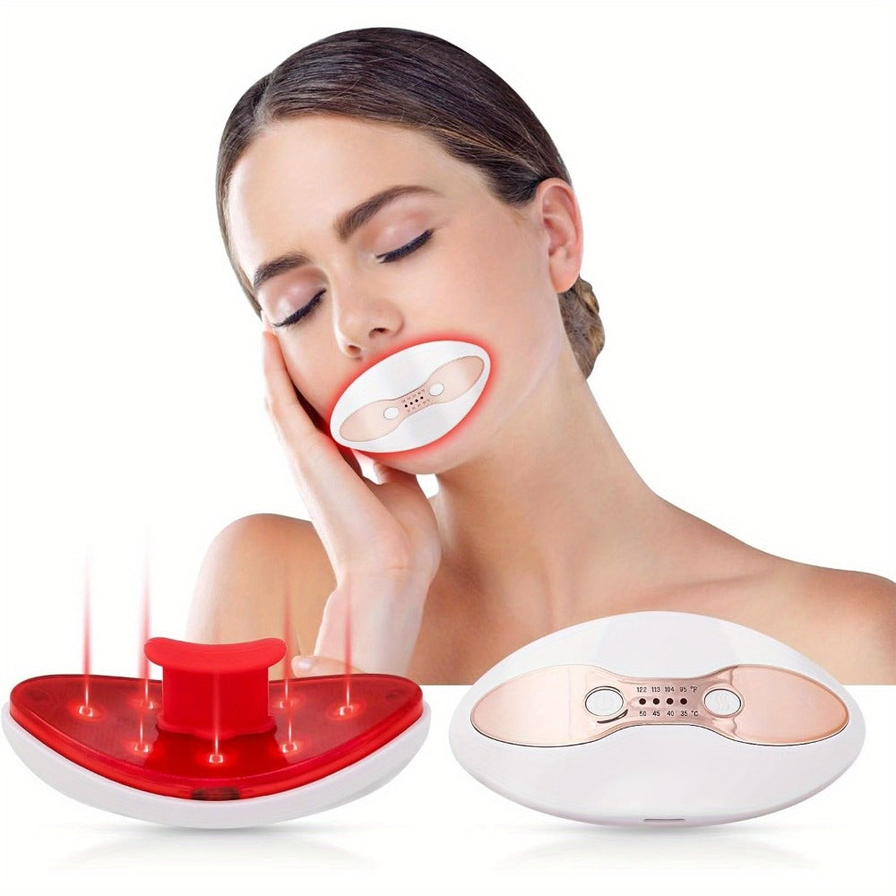 Lip Plumper Device for Women ¨C Electric Lip Shaper & Trainer with 4 Adjustable Heating Temperatures for Fuller, Plumper Lips, Portable Beauty Tool Gift