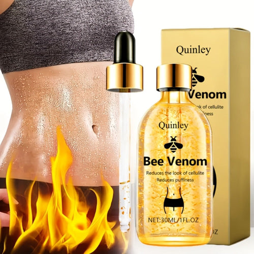 Bee Venom Body Firming Oil 30ml Tightening Massage Oil with Honey Rosemary Extract for Waist Arms Legs Belly Moisturizing Nourishing Hypoallergenic Body Contouring Hot Oil