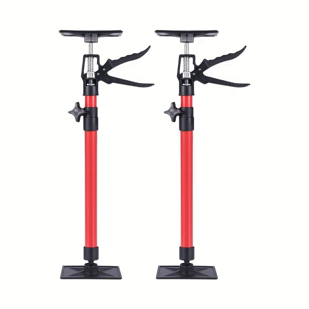 Telescopic Support Rod Adjustable 11.8-114in 154 lb Heavy Duty Anti-Slip Third Hand Support System 2pcs Drywall Lifting Cabinet Jack Wardrobe Installation Prop Tool-Grade Support Kit