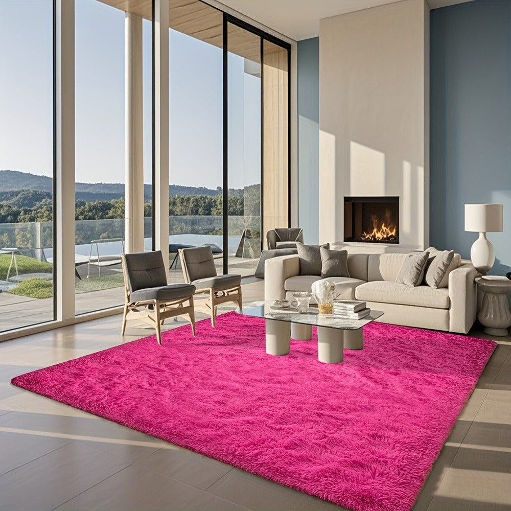 Fluffy Area Rug Large Soft Shag Carpet for Living Room Bedroom ¨C Non-Slip Ultra Thick Plush Floor Mat, Multiple Sizes & Colors, Home Decor