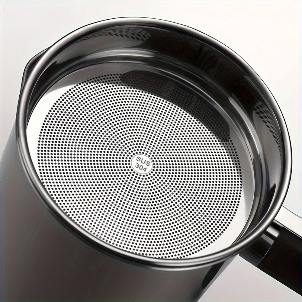 Grease Container with Strainer Stainless Steel BPA Free - Kitchen Bacon Fat Storage Can with Easy Pour Handle for Cooking Oils and Fats, Essential Kitchen Accessory