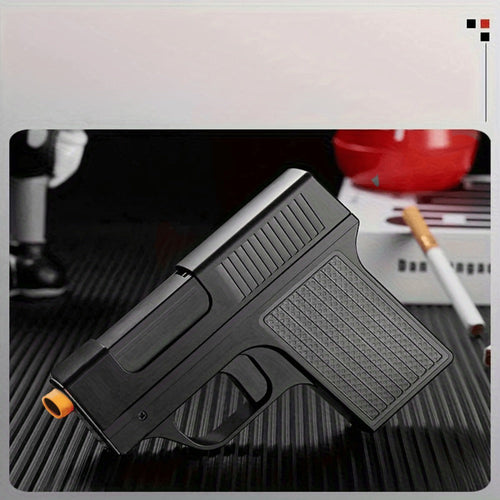 Blue Flame Torch Lighter with Adjustable Flame, Windproof Butane Cigar Lighter for BBQ Outdoor Survival Kitchen, Creative Cigarette Case Lighter with Gift Box Packaging ¨C Men's Gift (Butane Not Included)