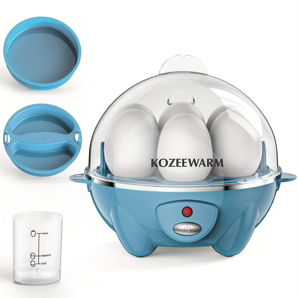 Electric Egg Boiler & Cooker with Auto Shut-Off ¨C Single & Double Layer, Multi-Function for Hard Boiled, Soft Boiled, Scrambled, Omelette, Steamed Vegetables & Dumplings, 4 Colors