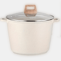 Non-Stick Stock Pot 10.5 QT Large Capacity Soup Pot with Lid - Induction Compatible All Stovetops High Temperature Resistant Easy Clean Cookware for Home Cooks Families Housewarming Gift