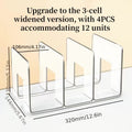 Purse Organizer for Closet 4-Pack ¨C Clear Plastic Bag Storage Divider Shelf, Handbag Holder for Wardrobe, Bedroom, Dormitory, Holds 8¨C16 Bags