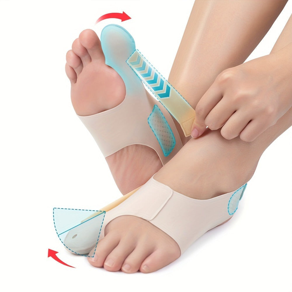 Bunion Corrector Socks Big Toe Straightener 1 Pair Adjustable Breathable Day Night Sleeve In-Shoe Hallux Valgus Correction Medium Large