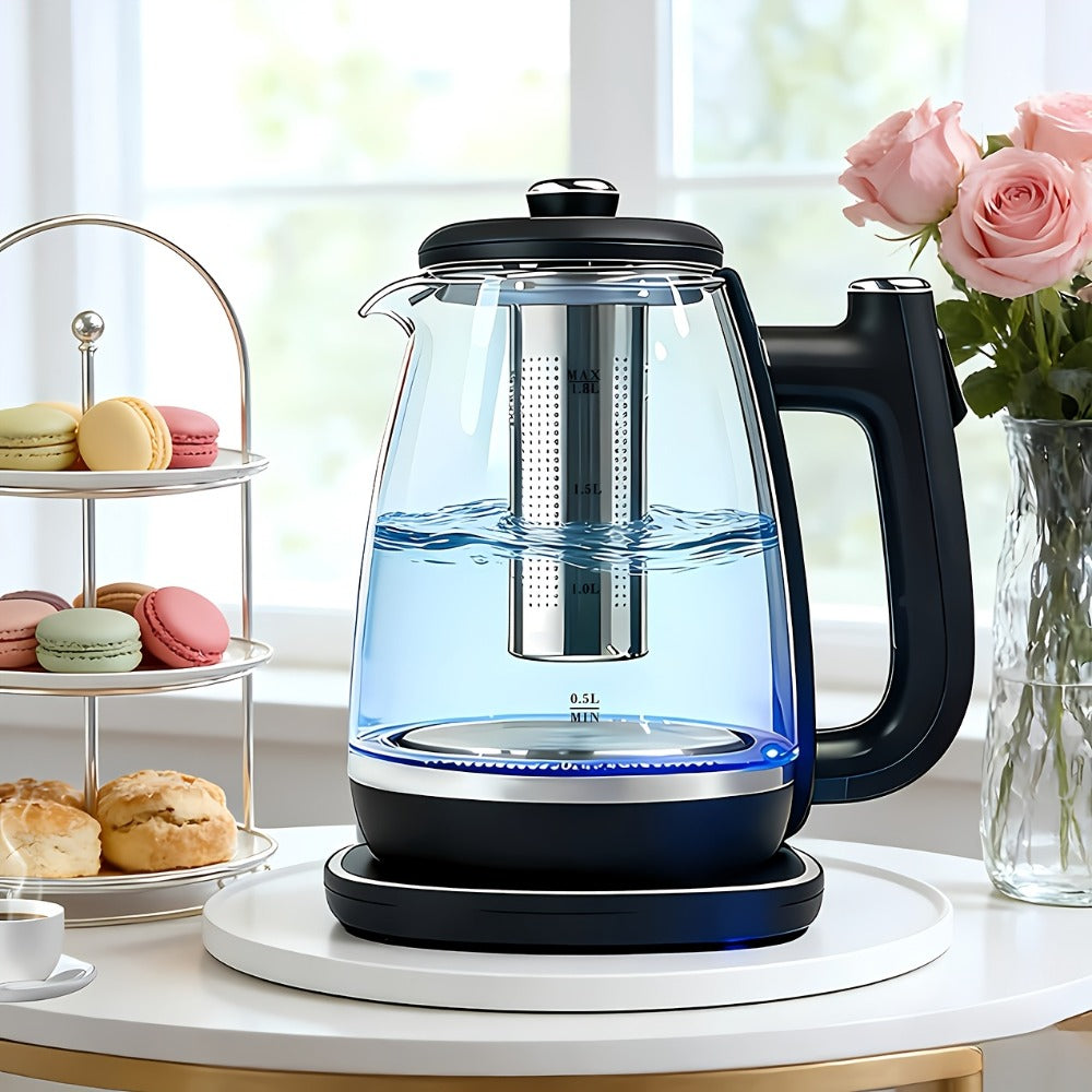 Electric Kettle 1150W Fast Heating ¨C Removable Stainless Steel Filter, Overheat Protection & Easy to Clean, Versatile Hot Water Kettle for Coffee, Tea & Drinking Water, Ideal Kitchen Gift