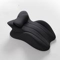 Wedge Pillow for Couples ¨C Ergonomic Intimacy Support & Back Relief Cushion, Low-Profile Bedroom Bolster, Black