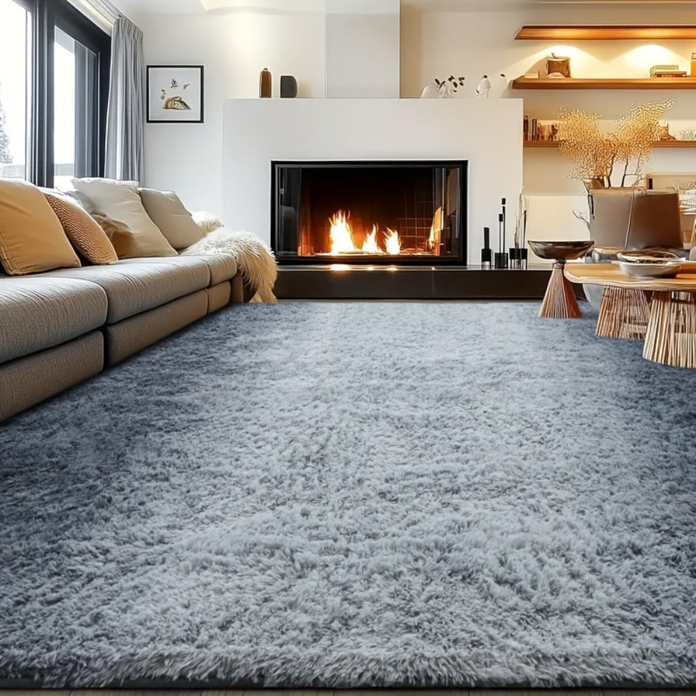 Fluffy Shag Area Rug 8x10 Feet ¨C Ultra Soft Plush Non-Slip Large Living Room Rug, Fuzzy Bedroom Carpet for Teen Dorm, Study Room & Home Decor ¨C Multiple Colors