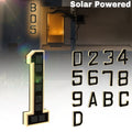 Solar House Numbers 9 Inch Backlit LED Address Sign ¨C Waterproof IP44 Illuminated Number Plaques with Smart Light Sensor for Home Garden Courtyard Modern Decor