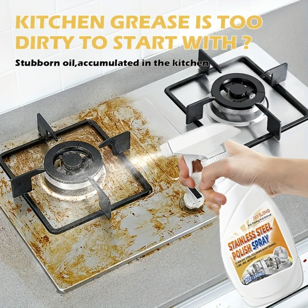 Stainless Steel Cleaner & Pot Bottom Cleaner Paste ¨C Removes Black Grime, Rust & Grease from Pots, Pans & Kitchen Surfaces, Long-Lasting Shine in One Step