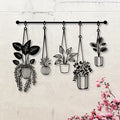 Metal Flower Wall Art Rustic Farmhouse Decor, Minimalist 3D Floral Wall Sculpture for Living Room Bedroom Bathroom Dining Room, Boho Wall Decor Housewarming Gift
