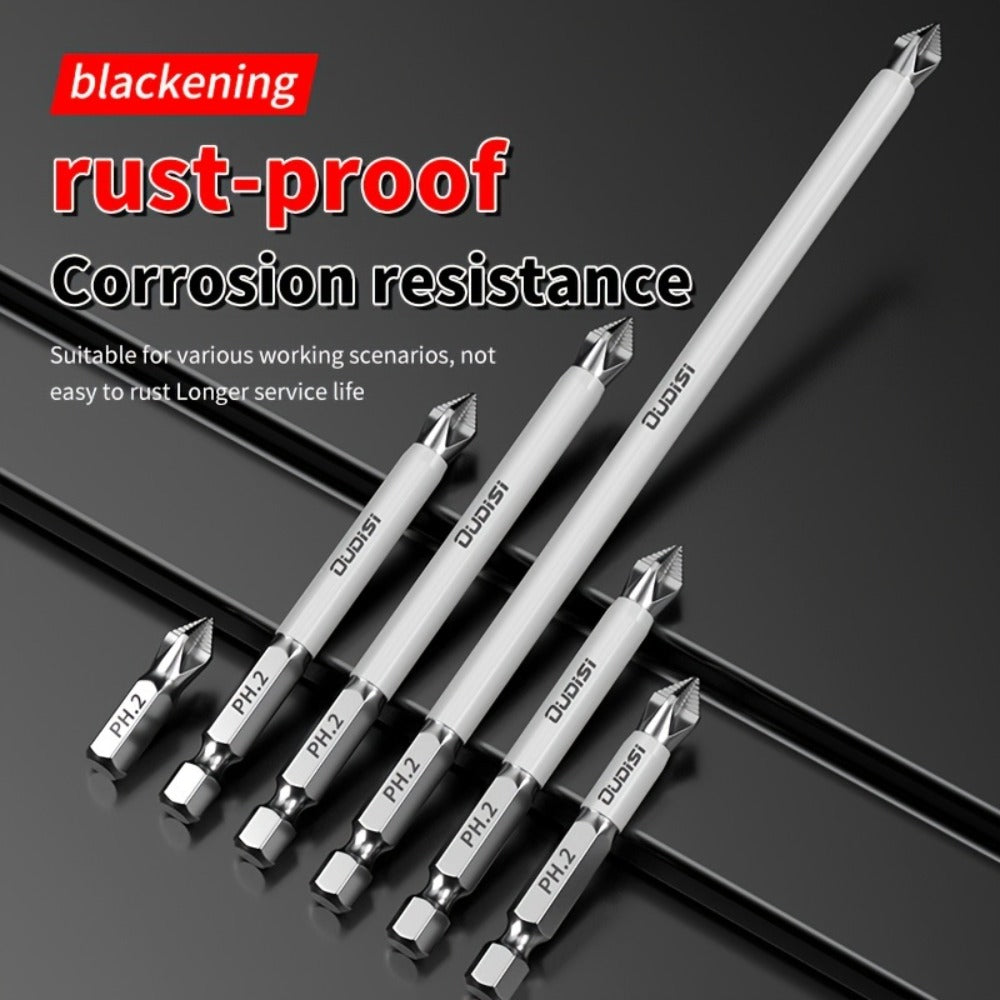 Magnetic Screwdriver Bits Set 6pcs, Phillips Cross Drill Bits with High-Strength Impact Resistance & Non-Slip Design, Electric Screwdriver Bit Kit 25 50 65 70 90 150mm for Power Drills & Hand Tools