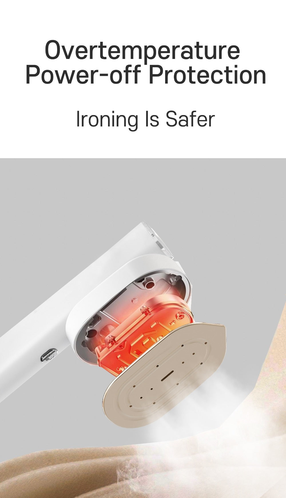 Handheld Steam Iron 1200W 10s Fast Heating Ceramic Plate Horizontal Vertical Steam Portable Mini Garment Iron for Home Office Travel with Heat Resistant Glove White Aurora Purple
