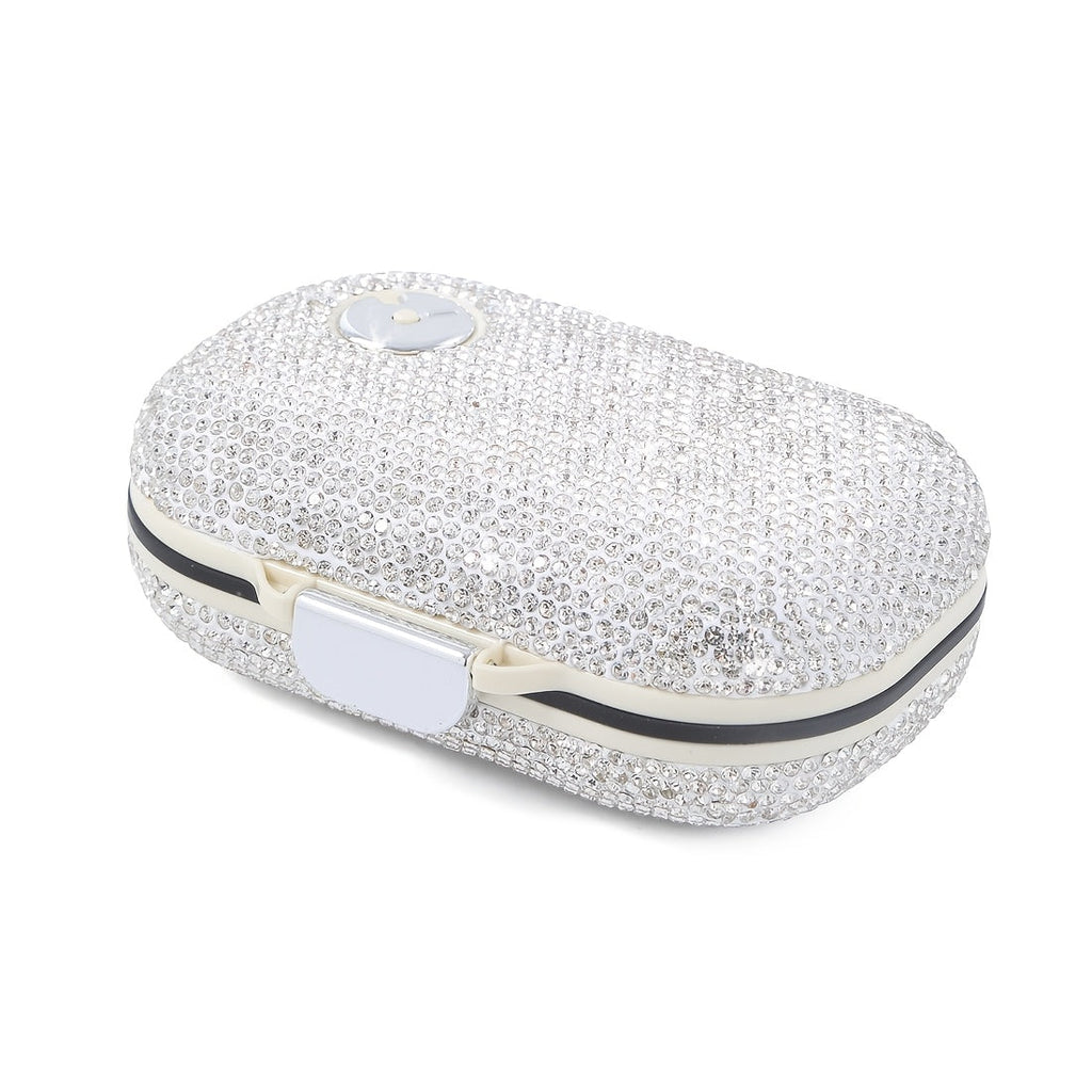 Travel Pill Organizer 7 Compartments, Moisture-Proof Compact Portable Pill Box for Vitamins Fish Oil & Medications, Daily Pill Case in Square or Oblong Shape, Multiple Colors Available