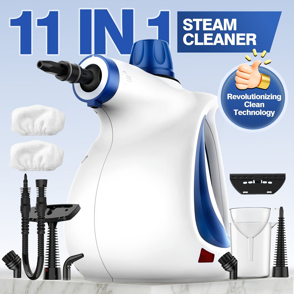 Steam Cleaner with 11 Accessories Multi-Surface Portable Home Steam Cleaning Machine for Floor Tile Grout Kitchen Bathroom Sofa