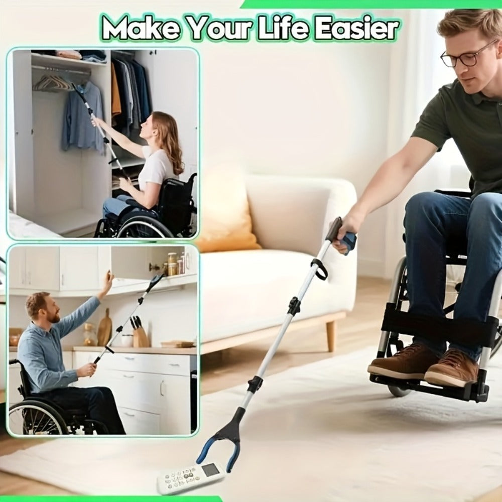 Reacher Grabber Tool Foldable with Magnetic Tip ¨C Long Reach Pickup Helper for Seniors, Lightweight Picker Upper for Home, Kitchen, Garden, High Shelves & Trash Pickup