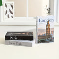 Decorative Books for Coffee Table Set of 3 ¨C Hardcover Faux Books with Storage Box, White & Black Shelf Decor Accent for Living Room, Bedroom, Home Office, Christmas & Halloween Display
