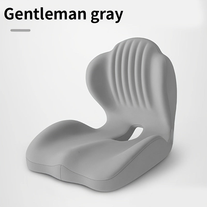 Memory Foam Seat Cushion Ergonomic with Back Support & Breathable Hollow Design ¨C Comfortable Chair Pad for Office, Car Seat & Long Sitting, Unisex Gift