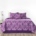 5-Piece Comforter Set ¨C Down Alternative Reversible Quilted Bedding with Bed Skirt & Pillow Shams, Twin Queen King, All Seasons ¨C 13 Colors