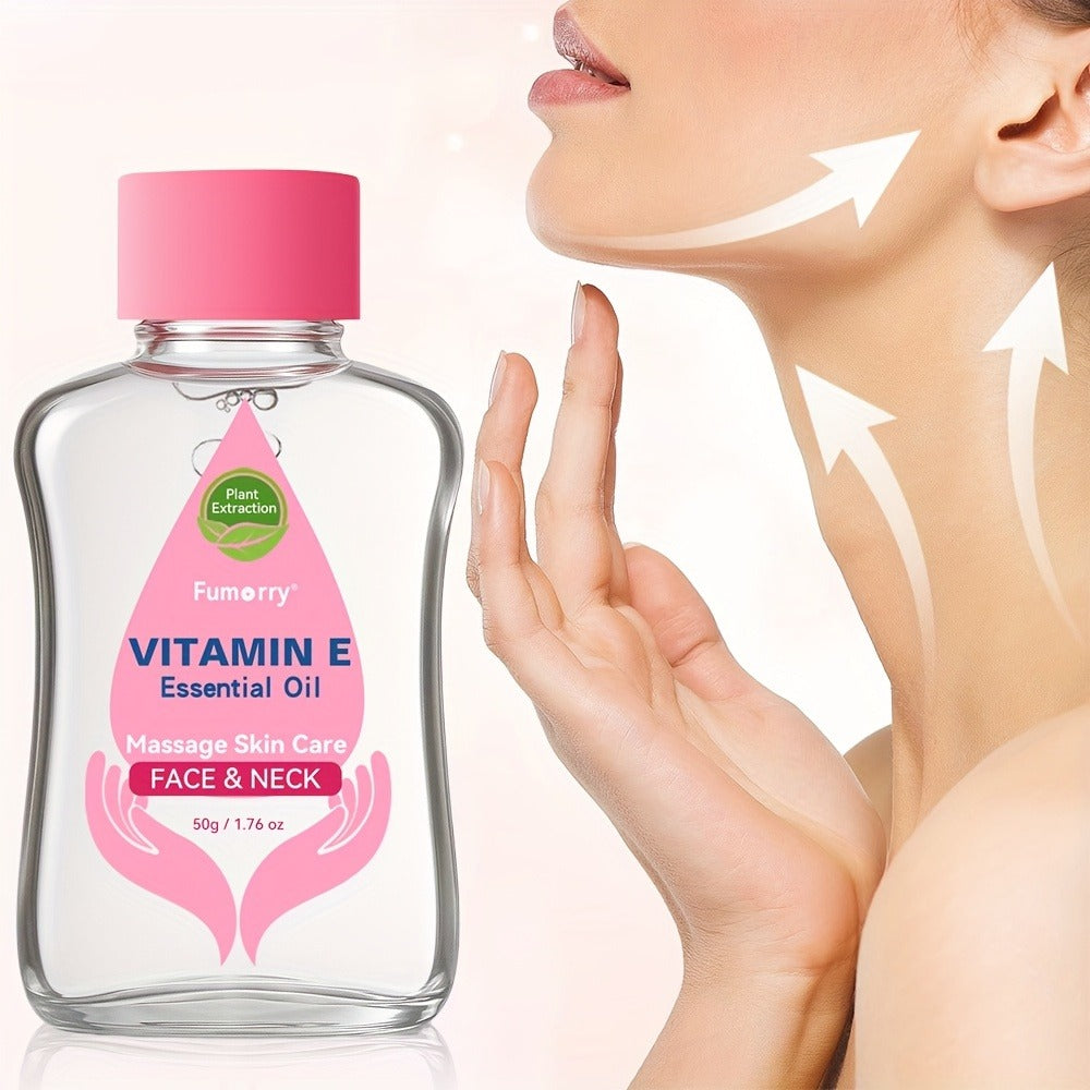 Vitamin E Essential Oil for Face, Neck & Body ¨C Natural Multi-Plant Extract Moisturizing Firming Nourishing Skincare Serum, Hydrating Massage Oil for All Skin Types, Korean Skin Care ¨C 50ml