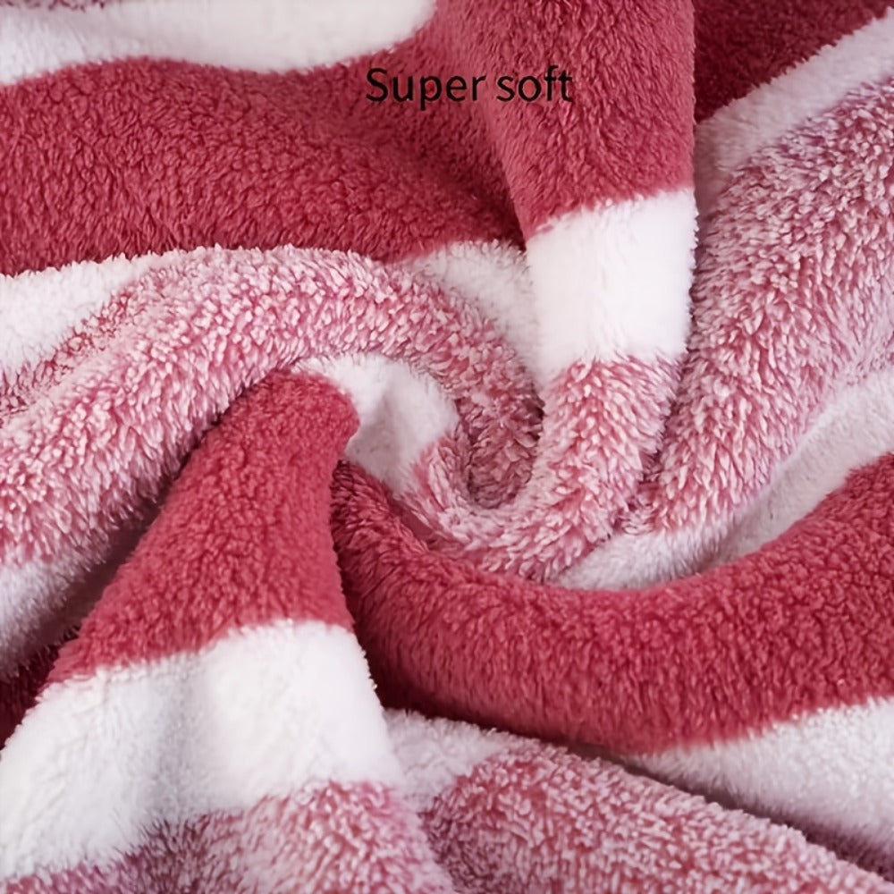 Microfiber Towel Set No Hair Loss Five-Star Hotel Standard - Ultra Soft 100% Polyester Two-Color Striped | 10pcs 3pcs 1pc | Green Brown Gray Red Blue | Bath Face Hand Towels with Bath Ball